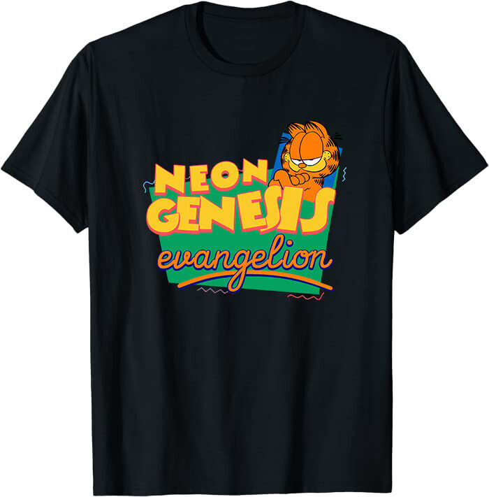 Neon Genesis Evangelion Garfield Classic Tee T-Shirt M-3XL Made In US