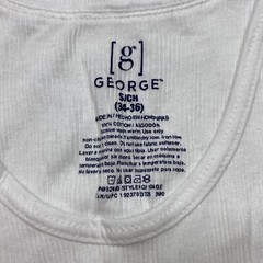 George Mens A Shirt sz S White Long Length 3 Pack Classic Dad Core Normcore NEW