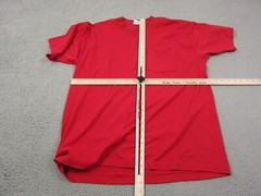 Vintage BVD Shirt Adult Extra Large XL Red Blank Casual Made in USA Mens