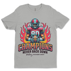 Custom T-Shirt, Champions,Dtf Print On Next Level T-Shirt unisex Soft Cotton