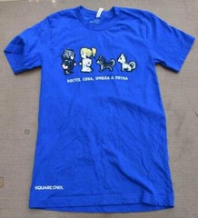 FINAL FANTASY XV SQUARE ENIX T-SHIRTS SDCC2016 BLUE NOCTIS LUNA UMBRA PRYNA