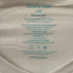 Tommy John Second Skin White V-Neck Undershirt Mens Large 1159103