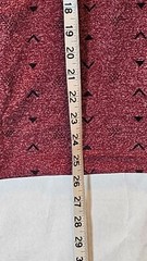 Knicker Bocker Vintage Design Burgandy Black Triangles Mens Shirt SZ L Casual