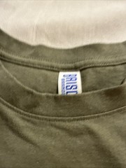 Brisco Brands T Shirt Don’t Worry it’s Organic Mens size medium gray orange