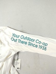 REI Co-op Shirt Mens Large White Retro Opt Outside Graphic Long Sleeve Tagless