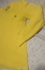 Express Design Studio Thermal Waffle Pullover Long Sleeve Shirt Mens sz M Yellow