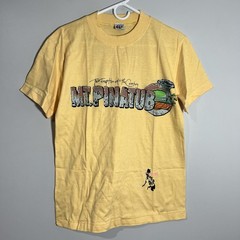 Vintage Mt. Pinatubo Volcano Eruption Hand Painted Single Stitch T-Shirt Adult M