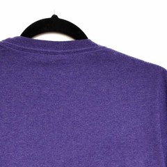 Port & Company Mens Purple Graphic T Shirt Colorado Springs Crew Short Sleeve L