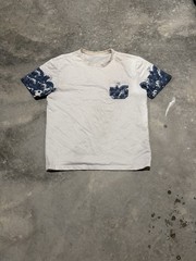 Y2K Demon Slayer Waves White Sz L Tee Cotton Poly Blend