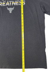 Under Armour Project Rock Chase Greatness Brahma Bull T Shirt Mens XL Black Logo