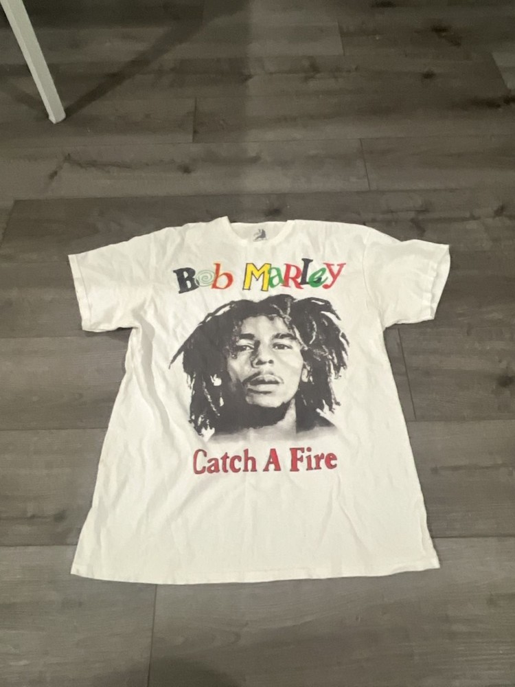 Zion Rootswear Bob Marley Catch A Fire Graphic T-Shirt