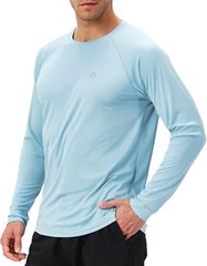 Men’s Rash Guard Swim Shirt UPF 50+ Long Sleeve Quick Dry Lightweight