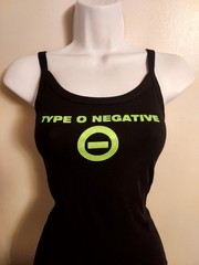 type o negative tank top neon green glitter vinyl type o negative crop top