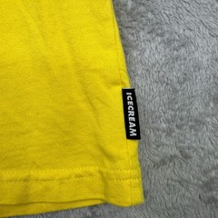 Ice Cream Henry Shirt Men S Yellow Cone Graphic Print Logo Long Sleeve Crew Neck
