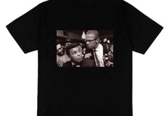 Malcolm X Muhammad Ali Boxe Black All size Unisex T-shirt NG2059