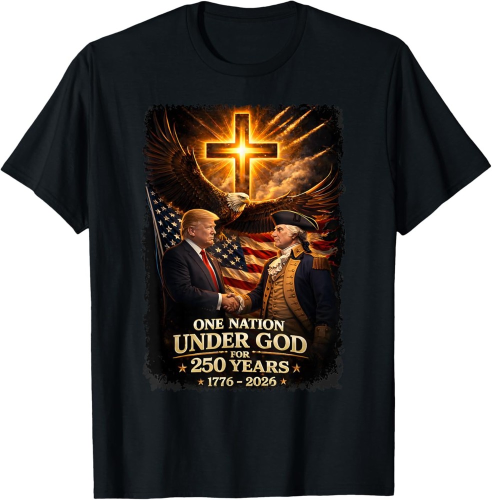 250 Years America Anniversary 250th Trump Washington T-Shirt T-Shirt