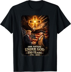 250 Years America Anniversary 250th Trump Washington T-Shirt T-Shirt