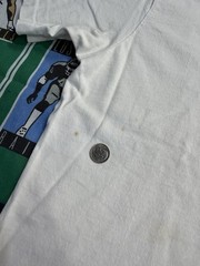 Vtg 90s Hanes Heavyweight Bugs Bunny Looney Tunes Basketball White Men’s L Tee