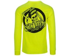 Men’s Suavecito OG Safety Green Long Sleeve Shirt (S M L XL 2XL 3XL 4XL 5XL)