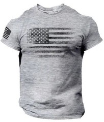 USA Distressed Flag Men’s Graphic T Shirt American Tee Patriotic 2XS – 6XL