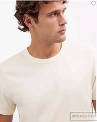 Madewell Garment Dyed Allday Crewneck Tee Lighthouse Ivory Mens XS XSMALL NWT