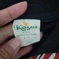 Keya USA Soft Ring Spun Cotton Men’s “Boomstick” Crewneck Casual T-Shirt Sz 2XL