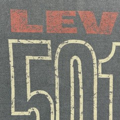 Vintage Levi’s T-Shirt Men’s Size XL Black 90s 501 XX Jeans Made In USA