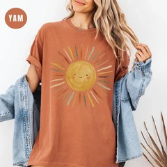 Floral Art Shirt Artistic Garden Tee Women’s Summer Graphic Comfort Colors