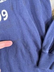 Vintage 90s Fraternity Hay Ride Shirt Men’s Large Blue Gamma Sigma Sigma 1999