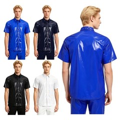 Men Party Work Blouse Camping T-Shirt Rain Suit Sweatshirt Fishing Shirts For