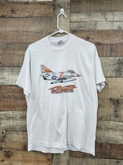 Vintage Sky Hawk A4 Army Navy Single Stitch T shirt sz XL