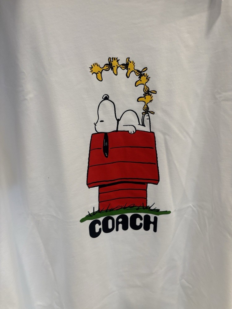 NWT Limited Coach x peanuts Snoopy T-shirt Men 5772 $178 Size L