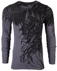 Xtreme Couture by Affliction Men’s Thermal Shirt WLEDING DEATH Biker