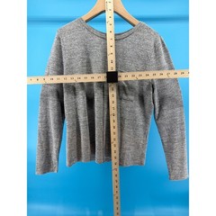 Banana Republic Luxespun Long Sleeve Pocket Tee Heathered Grey Mens Medium