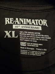 ReAnimator 40th Anniversary Bundle Set Fright Rags Shirt XL VHS Box MIB OG Owner
