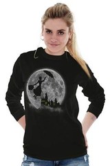 Classic Movie Wizard School Castle Magical Long Sleeve Tshirt Tee for Women