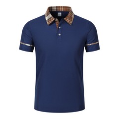 Men’s premium summer polo shirt, quick drying, breathable, casual, business fash
