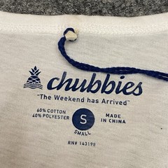 Chubbies Tank Top Men’s Small White Sleeveless Beach Stars And Stripes USA