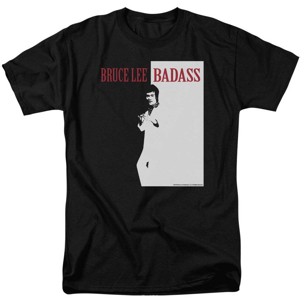 Bruce Lee Badass Licensed Adult Unisex T-Shirt Regular Fit Tee SM-3X