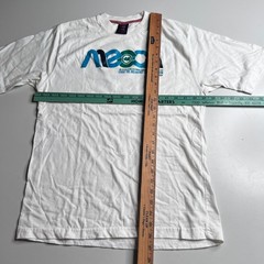 Mecca USA Mens Large White Graphic T-Shirt 84 Chase the Dream Short Sleeve