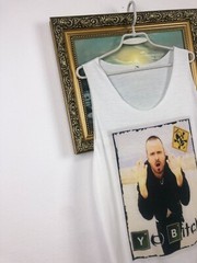 Breaking Bad Jesse Pinkman Shirt Tee Vest Sleveless White Mens Hype Rare Size XL