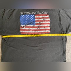 Red White and Blue Collar Patriotic Tee