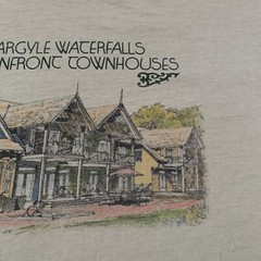 Vintage 90s Argyle Waterfalls Shirt Size XL Oceanfront Townhouse Tobago Beach