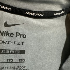 Nike Pro Dri-Fit Slim Fit Men’s 2XL Gray S/S Training T-shirt FB7929-084 *