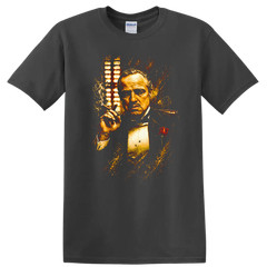 Godfather Inspired T Shirt Vintage Art Design Mafia Classic Film Tee