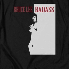 Bruce Lee Badass Licensed Adult Unisex T-Shirt Regular Fit Tee SM-3X