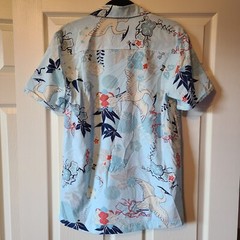 Drill Clothing Good Vibes Shirt Mens Sz Small Aloha Hawaii Print Beach Stretch