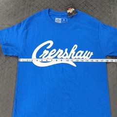 The Marathon Clothing Shirt Crenshaw Blue Short Sleeve Rap Tee Men Small