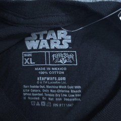 Star Wars Shirt Mens XL Black Darth Vader Fireworks Graphic Tee Fifth Sun