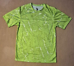 Badger Sport T Shirt Green Marble Size M